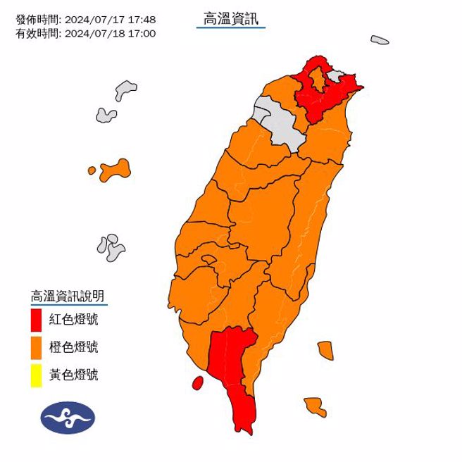 氣象署預測未來溫度趨勢。（氣象署提供）