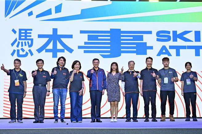 行政院长卓荣泰今日前往南港出席「第54届全国技能竞赛」开幕典礼。（行政院提供／游念育台北传真）