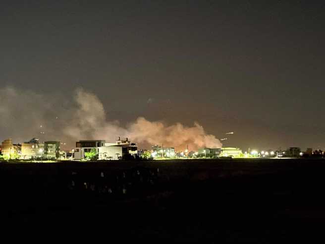 宜兰礁溪乡玉田国小附近，晚间10时许发生火警。（翻摄画面）