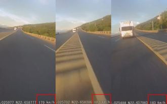 南迴車禍重機視角曝！ 他「時速183」偏對向車道撞貨車慘死