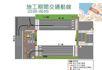 基隆中正路喜豬橋段施工 7／23至7／26 晚間至清晨封閉