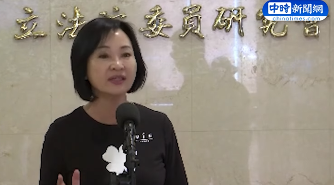 国民党立委柯志恩。（取自中时新闻网影片）