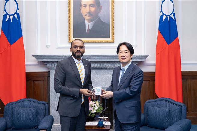 賴清德總統18日接見「2024國際青年商會世界大會」國際籌備委員及臺灣籌備委員(總統府提供)