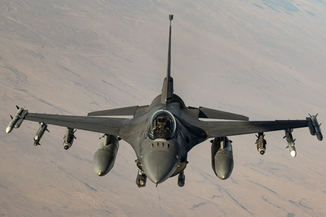 美国空军F-16战机的资料照。（美国空军）