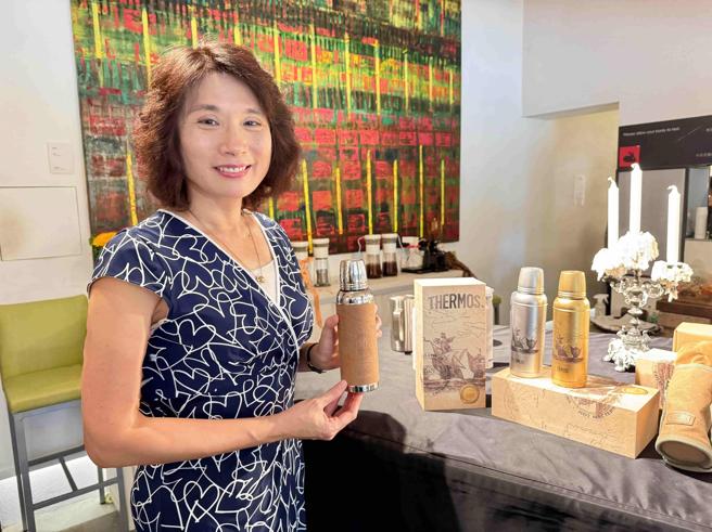 膳魔師台灣區總代理「皇冠金屬工業股份有限公司」董事長林欣蓓。（古明弘攝）