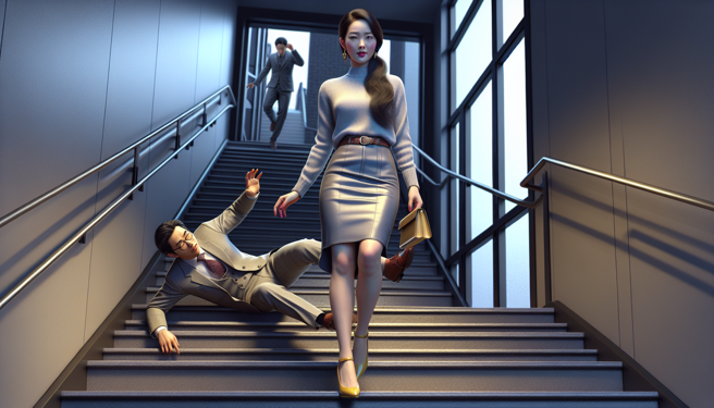 巴西一名男子與一名賣淫女子商議價格時，男子突然倒地摔下樓梯死亡（示意圖、與本案無關／AI生成）