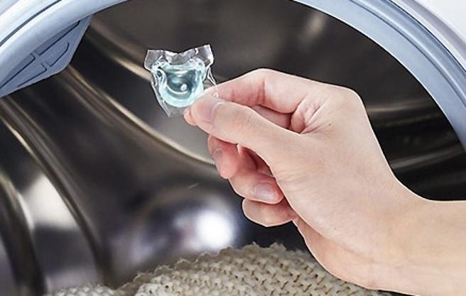 小熊造型的「植萃高效洗衣膠囊」主打多效合一。（台隆手創館提供／古明弘台北傳真）