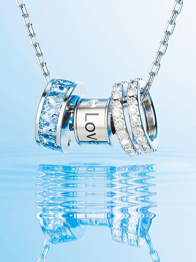 Swarovski在七夕情人節推出Connexus系列珠寶，以「環環相扣」祝福情人永浴愛河。（Swarovski提供）