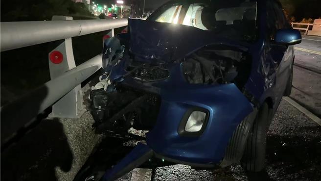 台東台11線發生車禍，造成3人受傷。（讀者提供／蔡旻妤台東傳真）