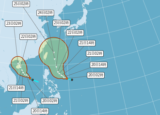 估今雙颱共舞 1增強中颱逼近 專家：風雨不可小覷