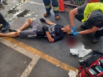 三重果菜市場施工 男6米高摔落「牙齒全裂」！清潔工衰被砸傷