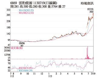 熱門股－雲豹能源 案場陸續完工