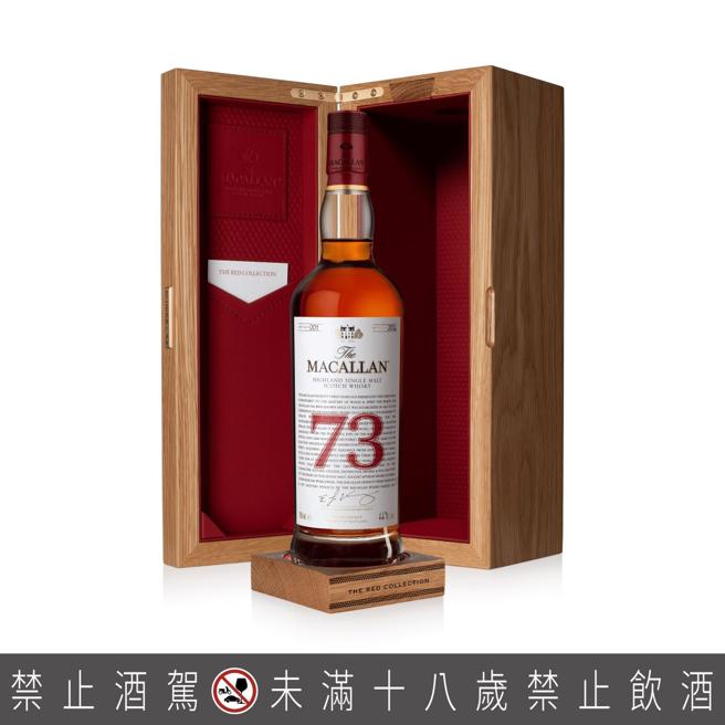 麥卡倫推出最古老威士忌The Red Collection「麥卡倫紅」全新73年酒款。（Macallan提供）