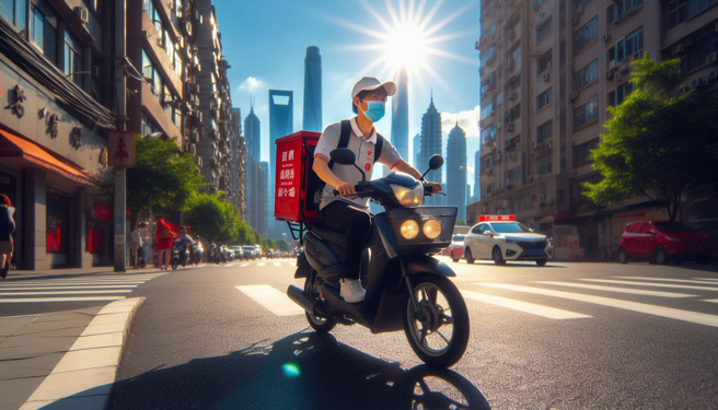 一名全职外送员表示，普通人想要投入这行业需要慎重考虑。（示意图／AI生成）