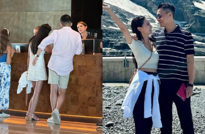 汪小菲的度蜜月之旅相当奢侈，还被拍到入住卢赛恩当地某间豪华酒店。（图／微博）