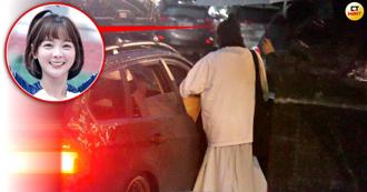 直击／篮篮不认万年绯闻　下工被豪车温馨接送