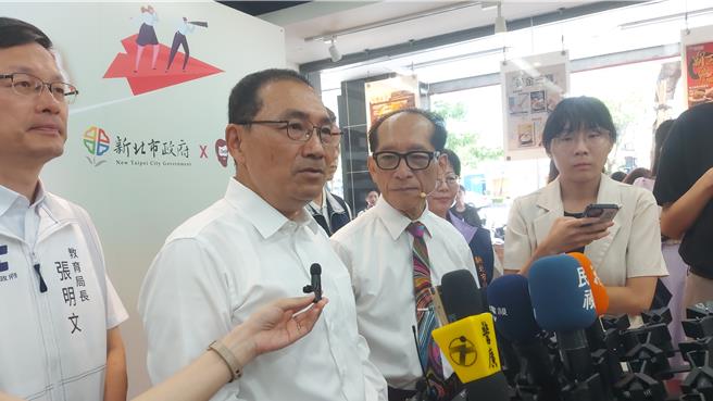 針對板橋福音幼兒園不當管教事件，新北市長侯友宜22日回應。（張鎧乙攝）