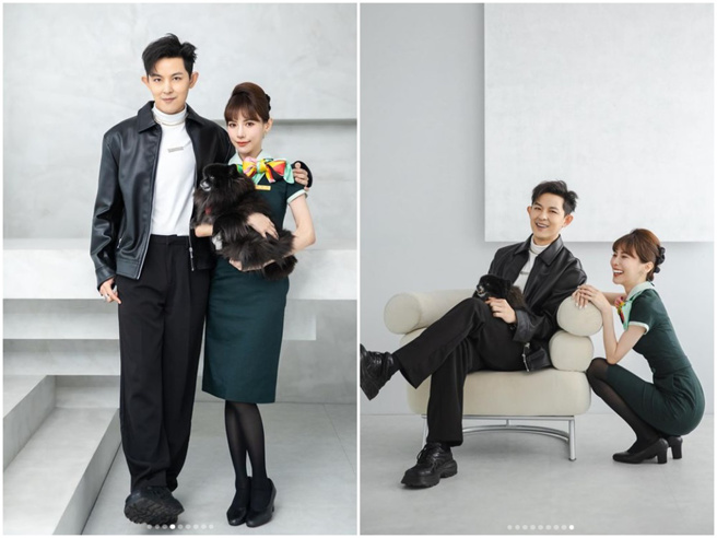 发发航空业离职，与未婚夫敖犬一起拍下毕业照做纪念。（图／IG@piglettickle）