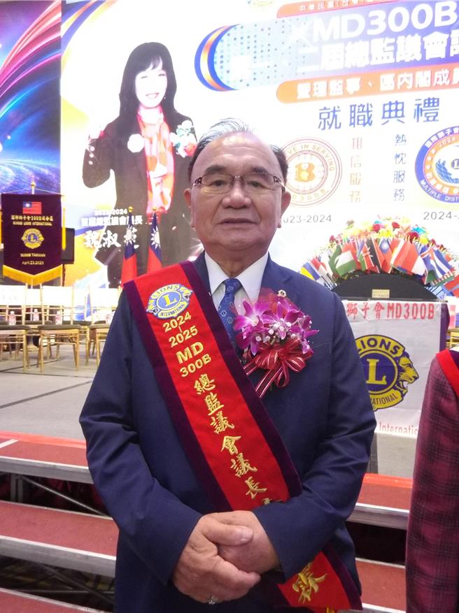 國際獅子會300B複合區新任議長黃春霖（如圖）。（張鎧乙攝）