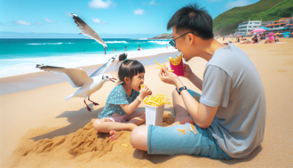 海鷗搶女兒薯條 爸暴走「徒手扯斷鳥頭」