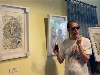 漫畫大師敖幼祥出道45周年 花蓮鹽寮畫室辦畫展曬心經