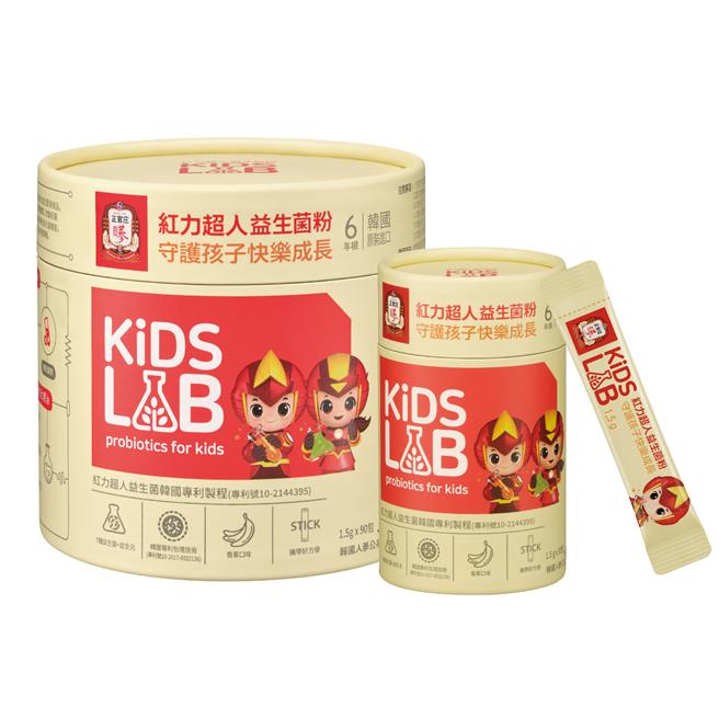 正官庄「紅力超人益生菌粉」90入，官網價2390元。（正官庄提供／朱世凱台北傳真）