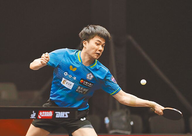 中華隊林昀儒在巴黎奧運將於男單、男團、混雙3線作戰。（新華社）