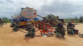 金防部「漢光40號」演習   防空部隊掩護戰、甲車迅速完成整補任務