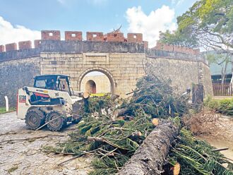 移病樹撞雉堞 大南門城破相