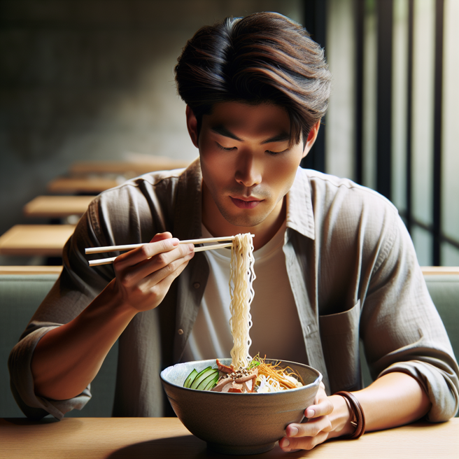 夏季天气炎热，清爽的凉麵成为许多人正餐的首选，但肾臟科医师洪永祥提醒，它其实是隐藏版的高钠食物。（示意图／AI生成图）
