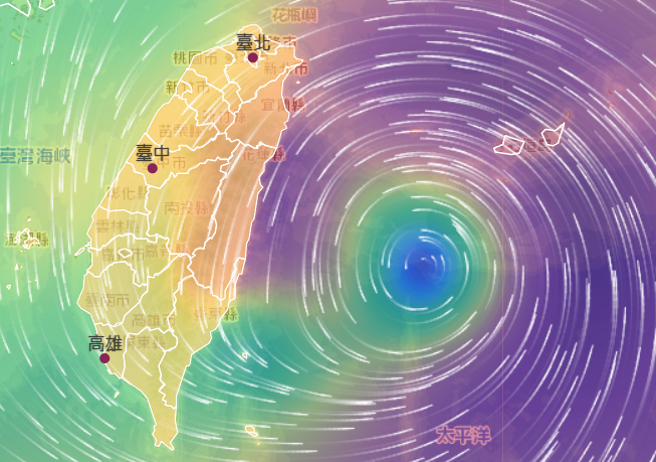 粉专指出，凯米是完美的大型颱风教科书。（翻摄自中央气象署）