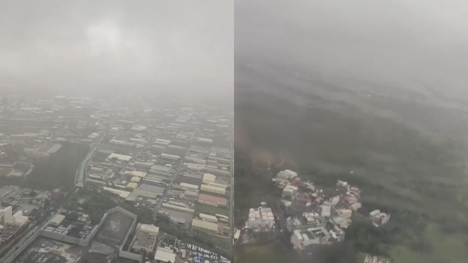 今（24）日釜山航空（Air Busan）從釜山返回高雄的BX795班機，在準備降落高雄小港機場時，疑受到強風影響，四次嘗試降落，在空中繞了82分鐘才順利落地，而在該航班上的乘客，也還原了當時空中的驚魂過程。（機上乘客李先生提供）