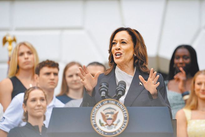 美國副總統賀錦麗。（路透）