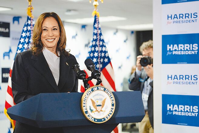 美国副总统贺锦丽跃升为民主党总统提名热门人选，其经济政策主张吸引投资人关注。（路透）