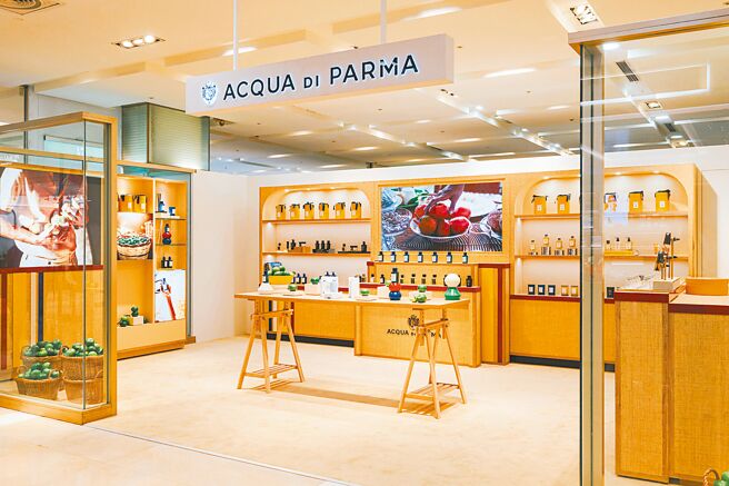 Acqua di Parma於台南登場，籐編店裝成特色。（爵思提供）