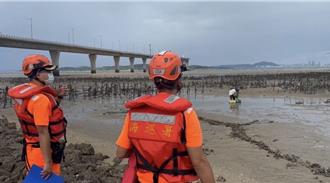 凱米來襲金門漸現風雨 海巡加強岸際巡查護民安全