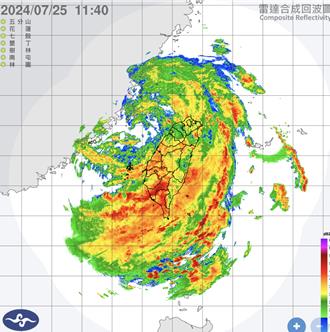 凱米狂洩雨高雄時雨量飆新高 氣象署曝降雨趨緩時間