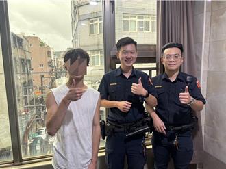我家窗户要飞！ 男子急奔警所求援