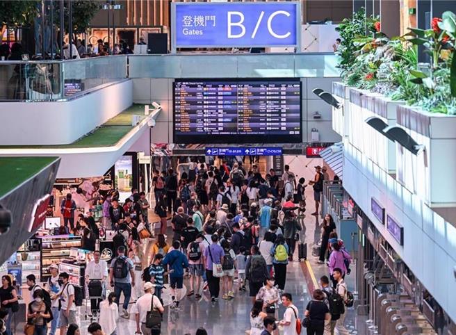 受凯米颱风影响，部分航班异动。示意图。（本报资料照片）