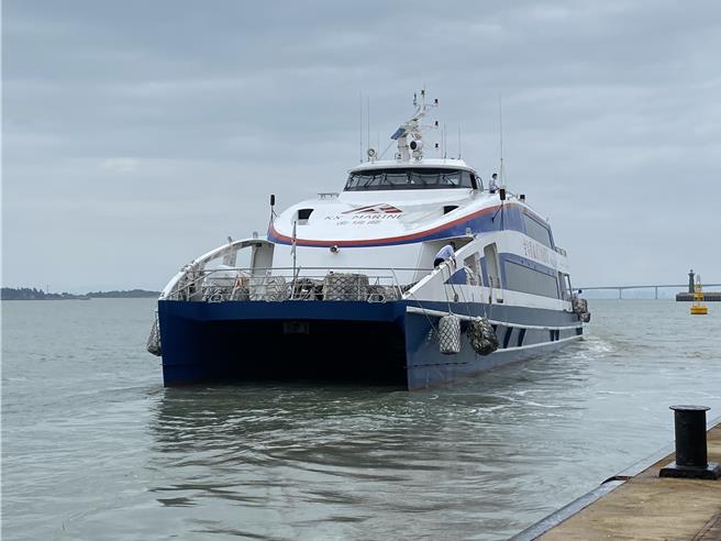 受颱風影響，小三通金廈航線26日11：00前(含)航班仍停航，後續航班復航情形視天候狀況再行公告。(于家麒攝)