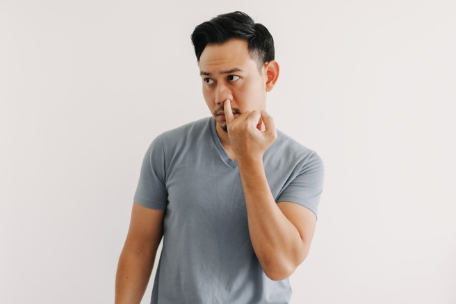 鼻屎为鼻腔内的正常分泌物，但太多时可能是身体出状况的警讯。（示意图：shutterstock／达志）
