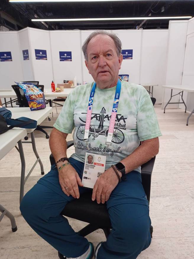 瑞夫德分享住在台灣的經驗，以及他和台灣的緣分。（陳筱琳攝）