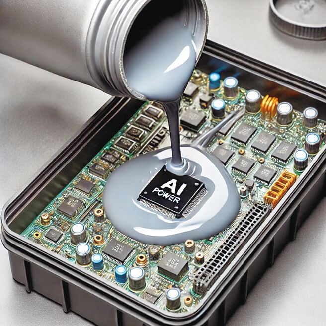 杰地有限公司高导热环氧灌封树脂JP-131AB隆重上市，完美解决AI伺服器灌封散热需求。图为示意。图／杰地提供