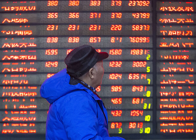 陆股评价明显折价，具价值投资，长线资金已进场布局。图／新华社