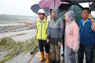 凱米颱風沖毀南投守城橋便橋 許淑華承諾重建