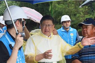 凱米颱風大浪沖擊竹北尚海灘 楊文科勘災評估建堤防