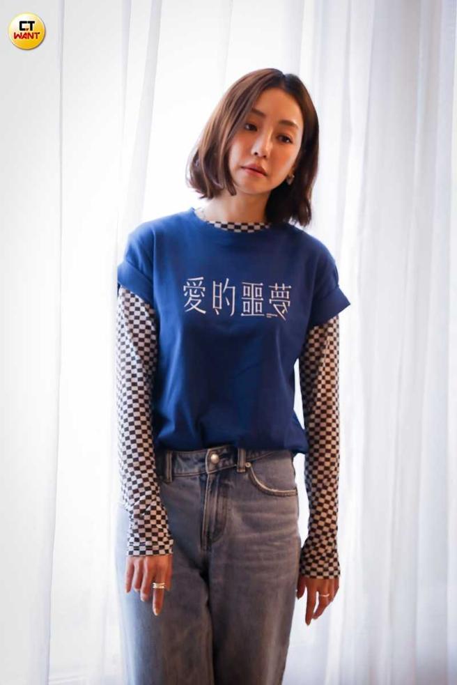 谢欣颖跟男友王柏杰稳交多年，但不觉得婚姻是必须的。（图／侯世骏摄）