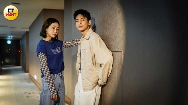 林柏宏和谢欣颖虽然对结婚显得可有可无，但都愿意「先有后婚」。（图／侯世骏摄）