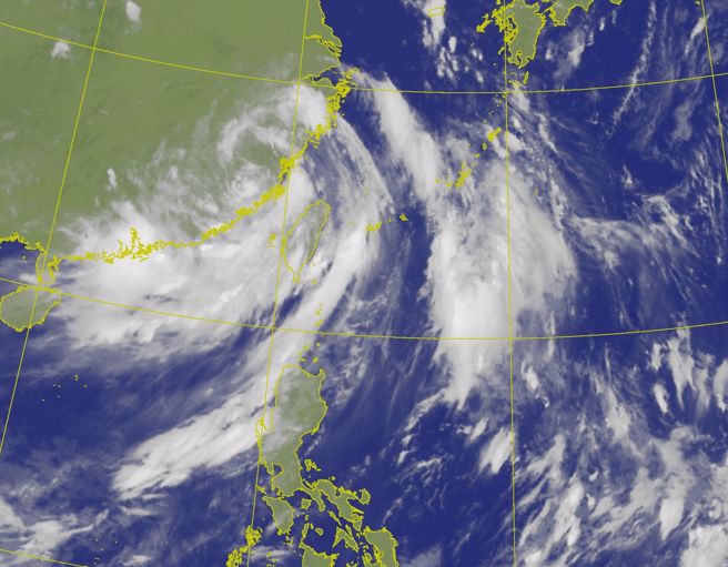 凯米颱风逐渐减弱 气象署估08：30解除海陆警。（图取自气象署网页）