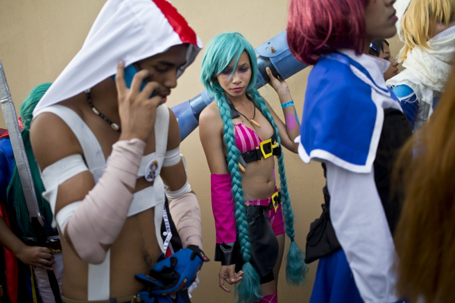 玩家装扮成英雄联盟角色。（美联社资料照）